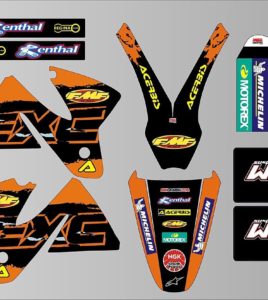 KTM SX SXF EXC fork protector stickers fork decals front fork graphics 2007-2014